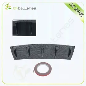 Sci1619580412s01 Scitoo Rear Shark Fin Bumper Diffuser Universal Glossy Carbon Look 23 Inch X 6