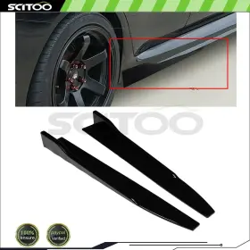 Sci167209121o1 Scitoo Side Skirt Sideskirts Universal 31 Inch Painted Bright Black Left And Right