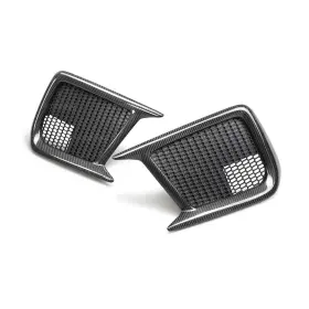 Fls18sbimp Seibon Carbon For 18-19 Subaru Impreza Wrx/sti Fiber Fog Light Surrounds Pair