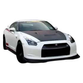 Fl0910nsgtr-ss Seibon For Nissan Gt-r 2009-2011 Ss-style Gloss Carbon Fiber Front Bumper Lip