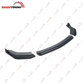 St-24mustang-fl2-cf Sharptuning For 2024-2025 Ford Mustang Carbon Fiber Look Front Bumper Lip Pp Splitter 3pcs