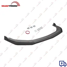 St-24mustang-fl3-mb Sharptuning For 2024-2025 Ford Mustang Dark Horse Matte Black Front Bumper Lip Splitter 3pcs
