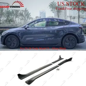 Ut-25my-sk1-gb Sharptuning Fits 25-26 Tesla Model Y Juniper Side Skirts Gloss Black Rocker Panel Molding