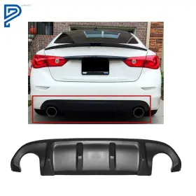Po275000lt Silscvtt For Infiniti Q50 2014-2017 Rear Bumper Lip Spoiler Diffuser Splitter Aq Style