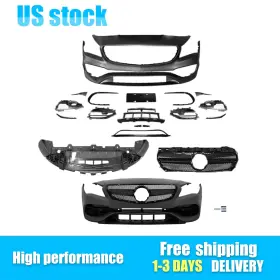 Ot002773a Silverautoparts B C D For 2013-2019 Mercedes Benz W117 Cla Conversion To 45 Front Bumper Cover Kit