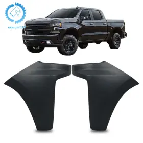 Su720157ku Skyup2018 Pair Driver Passenger Side Front Bumper End Cap For 2019-22 Chevy Silverado 1500