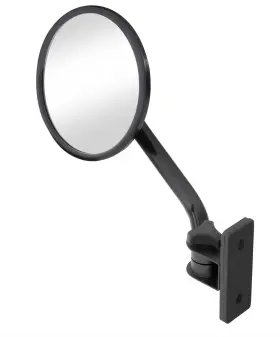 7618 Smittybilt Door Mirrors Steel Black Replacement Fits Jeep Pair