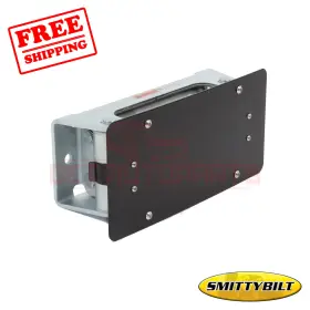 Smi4432 Smittybilt L441867 License Plate Bracket Matte Black Powder Coated Steel