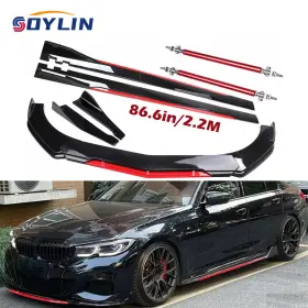 250524-1 Soylin Front Bumper Lip Splitter Spoiler Strut Rods For Honda Civic Si Sedan Coupe