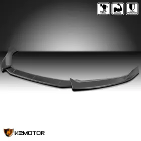 Lpf-a417bk-pq Spec-d Tuning 17 Fits 2017-2018 Audi A4 Sedan Matte Black 3pc Front Bumper Lip Spoiler Splitter