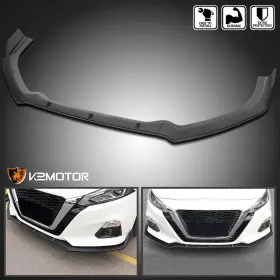 Lpf-alt194bk-ak Spec-d Tuning 19 Fits 2019-2020 Altima Unpainted Black 3pcs Front Bumper Lip Body Spoiler