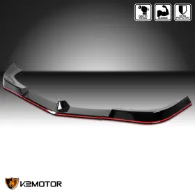 Lpf-bw20412gb-rd-pq Spec-d Tuning 12 Fits 2012-2014 Mercedes Benz W204 Luxury C-class Bumper Lip Spoiler Splitter