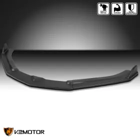 Lpf-cmr16bk-ak Spec-d Tuning 16 Fits 2016-2018 Chevrolet Camaro Black Front Bumper Lip Spoiler Splitter 3pc