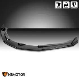 Spec-d Tuning Lpf-cmr16gb-ak 16 Fits 2016-2018 Chevy Camaro Glossy Black Bumper Lip Spoiler Splitter 3pc