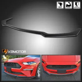 Lpf-mst18b-bn Spec-d Tuning 18 Fits 2018-2023 Ford Mustang Gt Front Bumper Lip Spolier Splitter Body Kit18-19