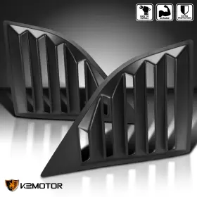 Wluq-cha08abk-ak Spec-d Tuning 08 Fits 2008-2017 Dodge Challenger Matte Black Side Window Louvers Cover 2pc