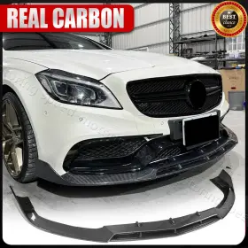 Speed-motoring 3569807485337 For Mercedes Benz W218 Cls63 2015-17 Front Bumper Lip Body Kit Real Carbon Fiber