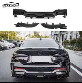 Sp-lxcl1337 Speed-motoring For Bmw 4 Series G22 G23 M Sport Real Carbon Rear Diffuser Bumper Lip Splitter
