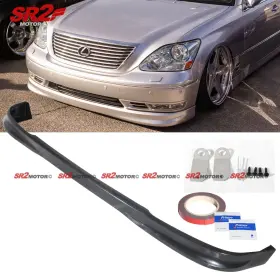 2-pu-ls430-c Sr2 Motor For 2004-2006 Lexus Ls430 C-style Front Body Bumper Pu Lip Spoiler Splitter