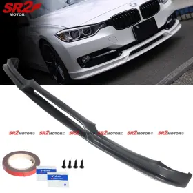 Fpu-bf30-3d Sr2 Motor For 12-15 Bmw F30 Sedan 3d Style Pu Front Body Bumper Lip Splitter Kit Spoiler