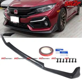 Pu-cv16si-01 Sr2 Motor For 2017-2021 Honda Civic Si / Hatchback Front Body Bumper Pu Lip Splitter Kit