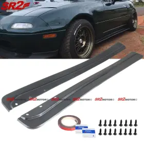 Pu-mz90-ss-fd Sr2 Motor For 90-97 Mazda Miata Fd Style Side Skirt Extension Panel Pu Lip Body Kit