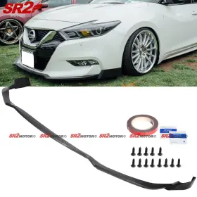 Pu-nm16 Sr2 Motor For 2016-2018 Nissan Maxima 1pc Front Bumper Pu Lip Body Kit Splitter Spoiler