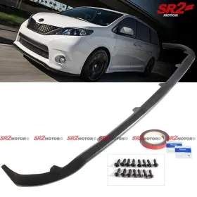 Sr2 Motor Xl30 For 11-17 Toyota Sienna Se Mp Style Pu Front Bumper Lip Spoiler Splitter