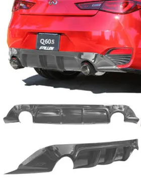 Kb11235 Stillen For Infiniti Q60 3.0t Rear Diffuser Unpainted 17-21