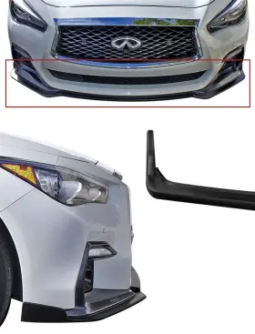 Kb11240 Stillen For Infiniti Q50 Front Splitter Sport Matte Black 18-21