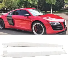Wq-gy-421ss-2 Superbautobuy For 2007-2015 Audi R8 Unpainted Frp As Style Side Skirts Guard Lower Panel