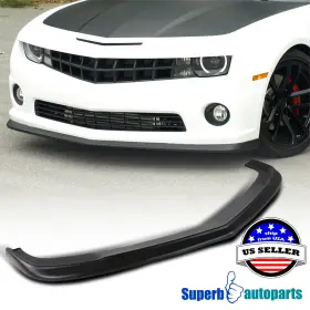Superbautoparts 841808145643 Fit 2010-2013 Camaro V8 Front Bumper Lip Spoiler Splitter Black Trim Replacement
