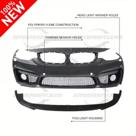 We4052966 Superpro M4 Style Front Bumper Cover With Pdc Holes For Bmw 4 Series F32 F33 F36 2014-19