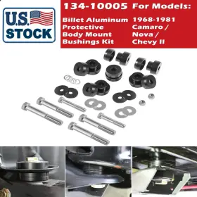 134-10005 Sv-motor Svqp1112 Billet Aluminum Body Mount Bushings For 1968-1981 Camaro Nova Chevy Ii