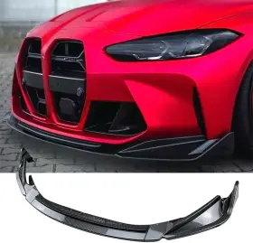 Rjy274 Tempsnow Front Bumper Lip Splitter For Bmw M3 G80 M4 G82 G83 2021-2024 Carbon Fiber