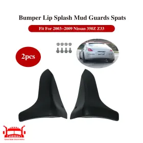 Lsot00863 Texa Truck 2 Rear Bumper Lip Splash Mud Guards Spats Compatible With 03-09 Nissan 350z Z33