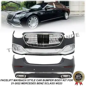 A2239064102 The Auto Alliance For 2021 2022 Mercedes Benz S Class W223 Facelift Maybach Style Bumper Body Kit