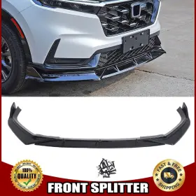 Tinasdream2017 At19053501 V Style Glossy Black Front Bumper Lip Splitter Spoiler Fits Honda Crv 2023 2025
