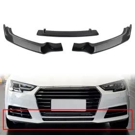 Tktkparts 550735578850 Us 3pcs/set Front Bumper Lip Spoiler Kit For Audi A4 2017-2018 Glossy Black