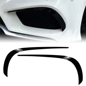 Tktkparts 550755954764 Black Bumper Lip Splitter Spoiler For Mercedes-benz E-class W212 Facelift 13-16