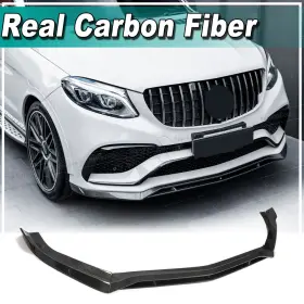 Gle63 Top-carbon-88 569807036454 For Mercedes-benz C292 Amg 2015-2018 Real Front Bumper Lip Spoiler