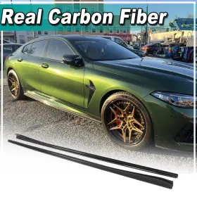 M850i Top-carbon-88 569807458898 Fit For Bmw 8 Series G16 Gran Coupe M8 Real Side Skirts Spoiler Lip