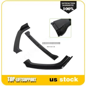Tl161385s0412 Top-liftsupport For Nissan Altima 19-2021 3pc Front Bumper Lip Spoiler Splitter Gloss Black