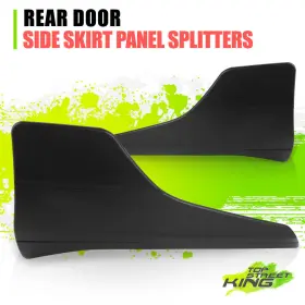 Tsk-ztly0259 Top Street King 2x Rear Door Side Aero Attachment Skirt Panel Splitters For Tesla Models 3 17-22