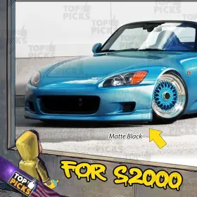 2156412 Toppicksauto Fits 00-03 Honda Ap1 S2000 Tr Style Front Bumper Lip Spoiler Splitter Body Kit