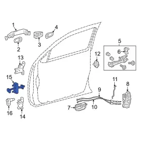 6861004030 Toyota Oe For Tacoma 2016-2023 Front Door Check