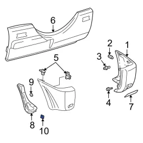9046711063 Toyota Oe For Corolla 2003-2008 Door Molding Clip