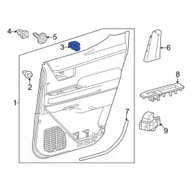90467a0048 Toyota Oe For Tacoma 2024 Door Access Cover Clip