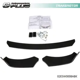 T130194 Transmotor2013 Fit For Universal Car Front Bumper Lip Splitter Spoiler Lower Chin Diffuser