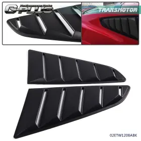 Trans0721-593 Transmotor2013 Fit For 2015-2020 Ford Mustang Gt V6 Quarter 1/4 Side Window Louver Scoop Cover